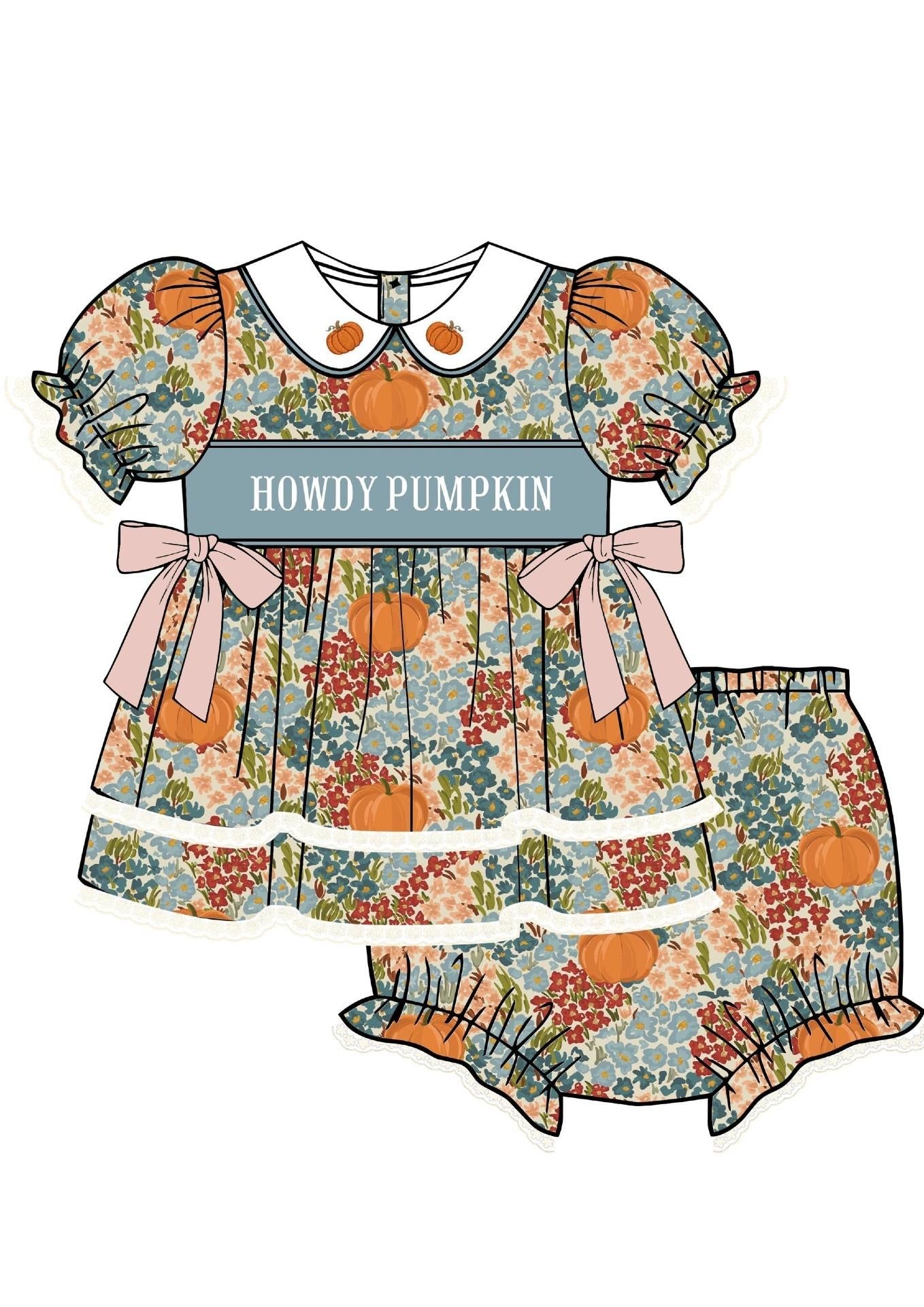Howdy Pumpkin Bloomer Set - ETA August