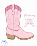 Saddle Belle Boots | Pink | ETA January