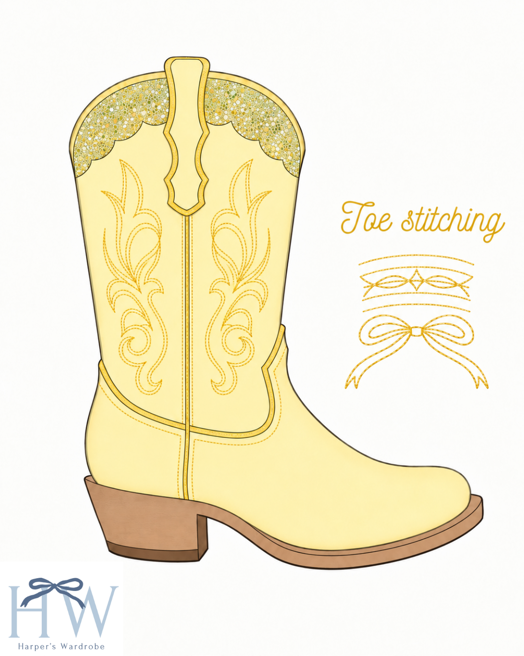 Saddle Belle Boots | Butter Yellow | ETA January