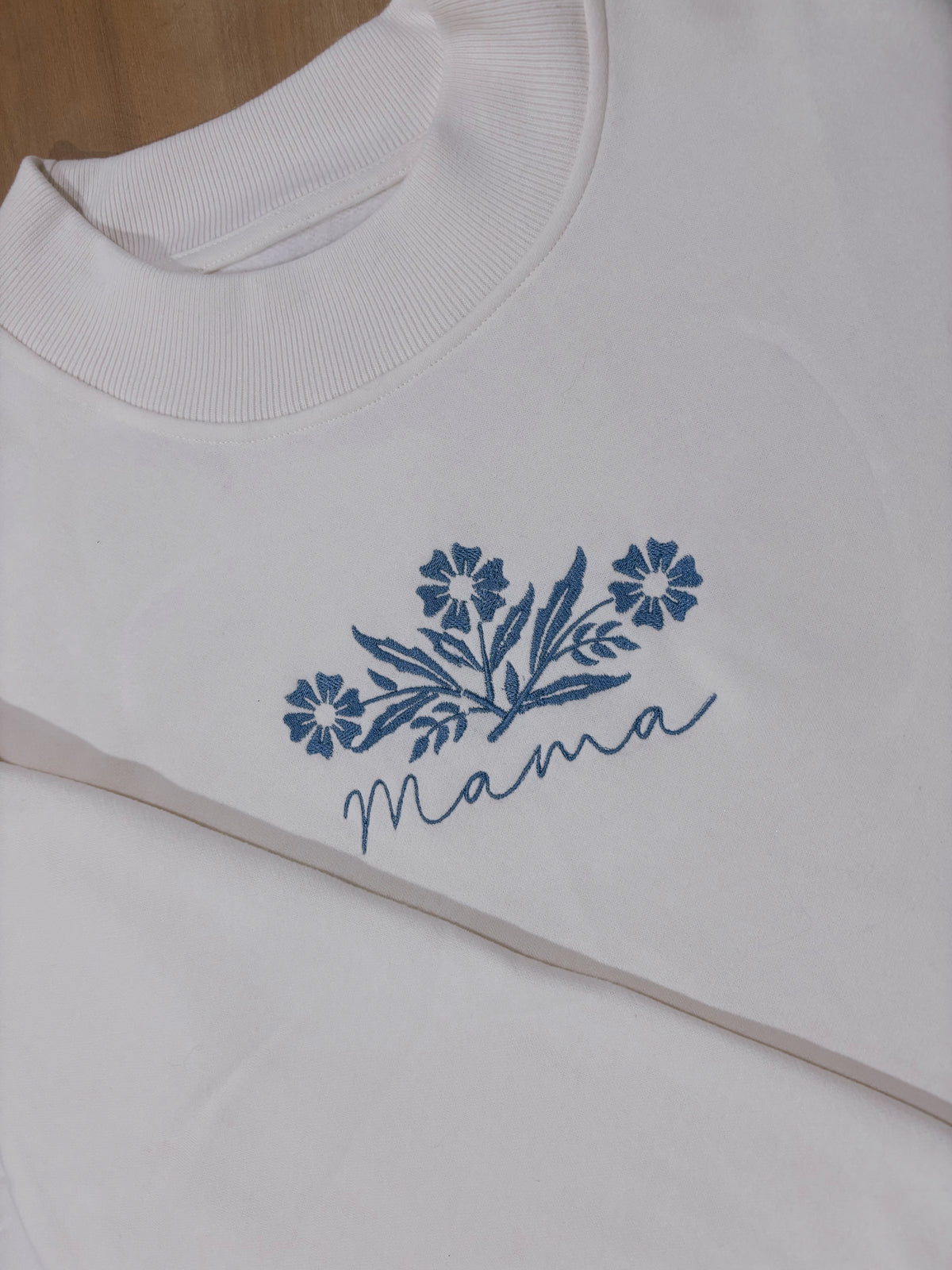 Mama’s Cornflower Mockneck