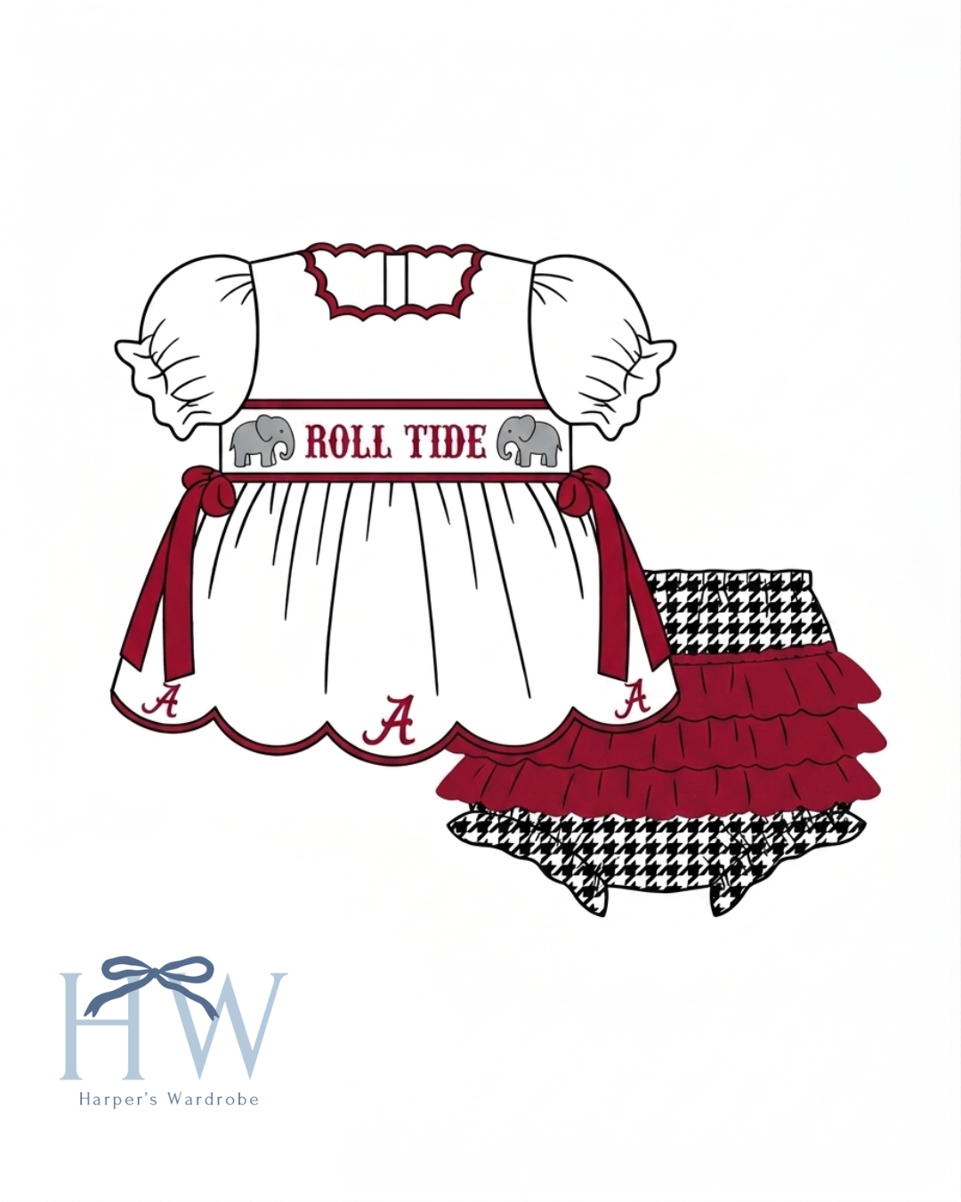 Roll Tide Roll Bloomer Set - ETA August
