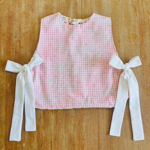 Eloise Top in Gingham Garden
