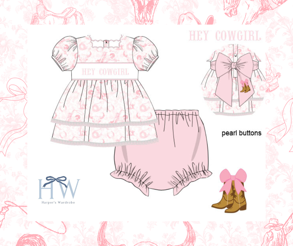 Hey Cowgirl Bloomer Set RTS