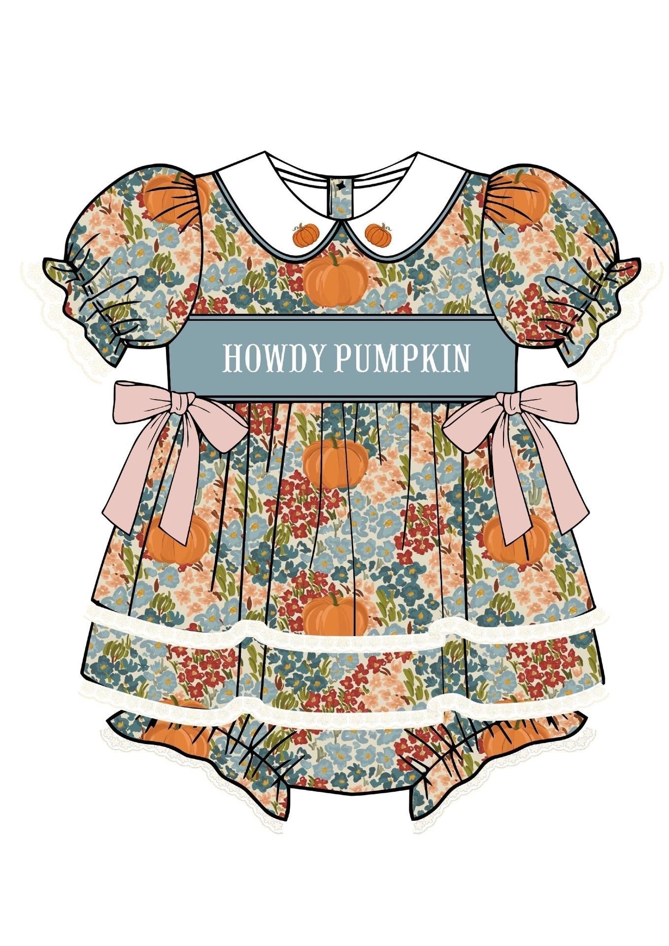 Howdy Pumpkin Skirted Bubble - ETA August